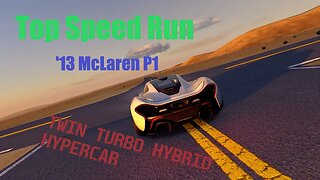 2013 McLaren P1 Top Speed Run // Over 225mph?! // The sickest Hypercar test yet.
