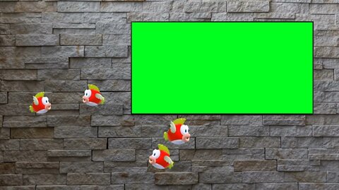 Free Stock Footage 4k Videos No Copyright Videos Green Screen LED, With Floating Fish, Green