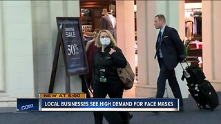 Businesses see high demand for face masks in light of coronavirus news