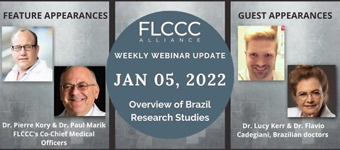 Brazil Research Studies: FLCCC Weekly Webinar (5 January, 2022)