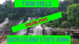 Twin Falls at Rock Island State Park