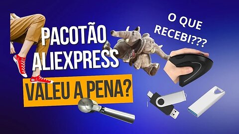 TUDO DO ALIEXPRESS E POR MENOS DE 20 REAIS! Mouse Ergonômico, Pendrives, Meias All Star, Elefante...