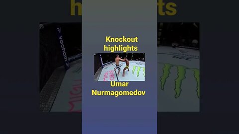 Umar Nurmagomedov got his first knockout in his entire fighting career emotional #viral @ufc