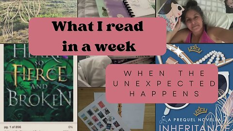 Reading Vlog - What I read in 1 week