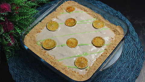Easy & Delicious Caramelized Lemon Biscuit Dessert Recipe I Best less ingredient Lemon Dessert Cake