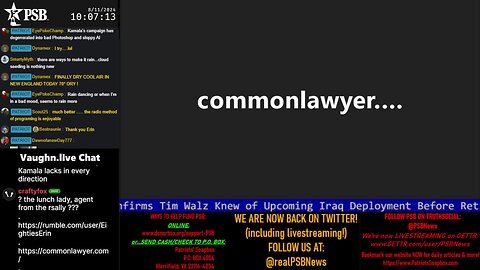 2024-08-11 10:00 EDT - A Common Lawyer Comments: with Brent Winters