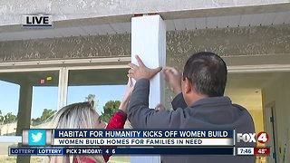 Habitat for Humanity kicks of Women Build 7:30 a.m.