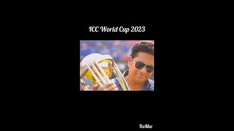 Sachin Tendulkar with ICC Cricket World Cup 2023 #sachin #cricket #worldcup2023 #icc #WorldCup