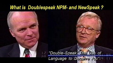 Professor William Lutz C-SPAN Interview 1989: What is Doublespeak, NPM and NewSpeak?