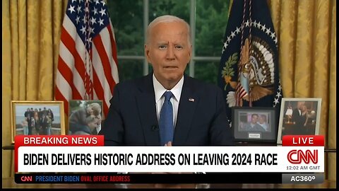 Biden Uses Democracy Excuse For Withdrawing From The 2024 Race