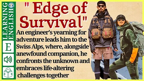 Learn English through Story ⭐ Level 3 – Edge of Survival – Graded Reader | WooEnglish #25