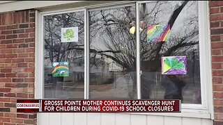 Gross Pointe mother continues scavenger hunt for children during COVID-19 school closures