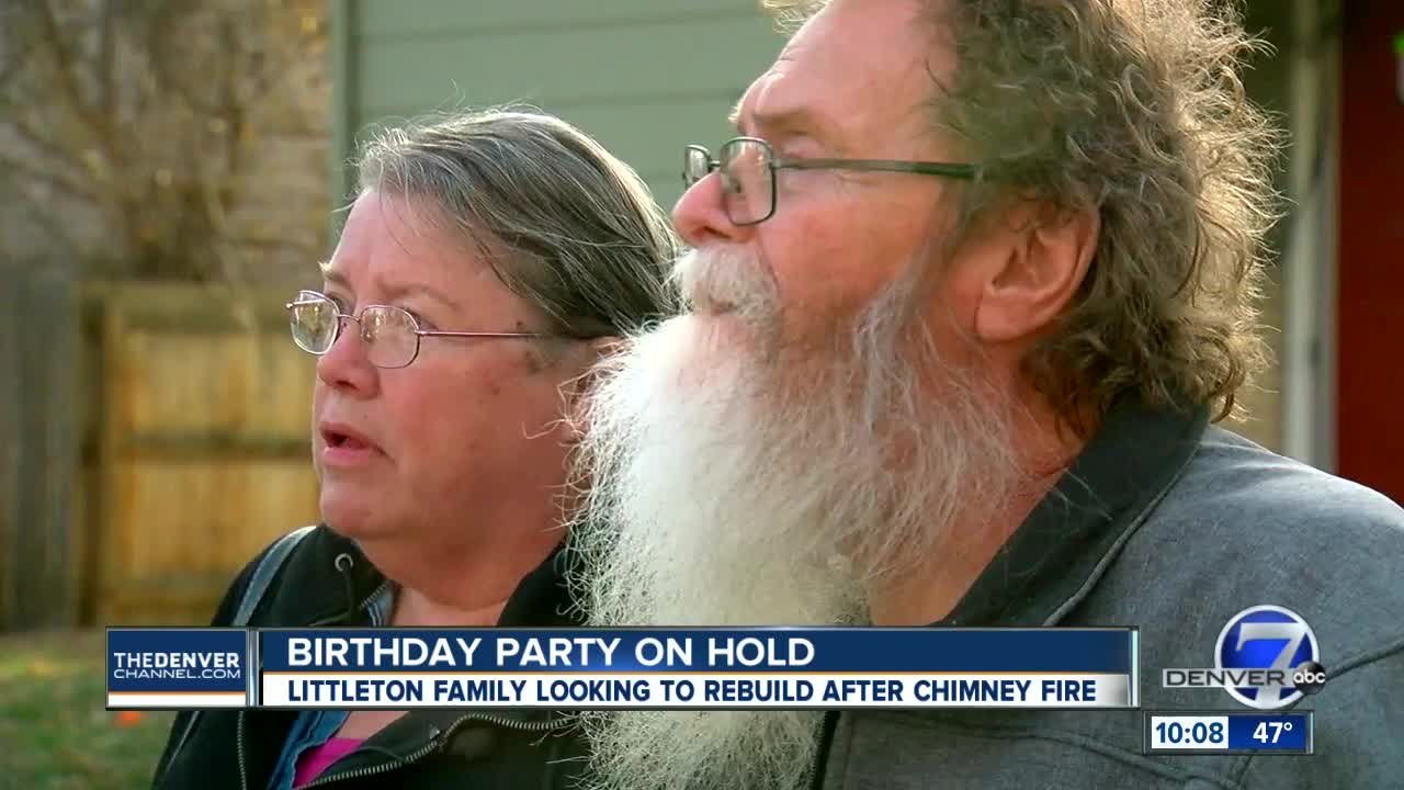 Littleton couple heartbroken they can't throw granddaughter birthday party after fire damages home