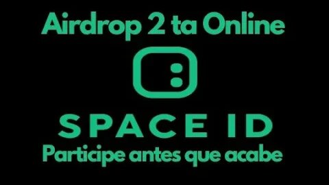 AIRDROP SPACE ID PREDICT 50$ A 200$ DÓLARES ACABA DIA 15! SEI MAIS TAREFAS E PROXIMOS DROP A SAIR