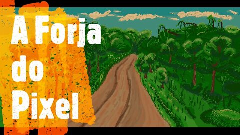 Aprendendo a desenhar paisagem pixel art #08 Aseprite Timelapse