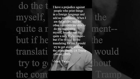 Mark Twain Quote - I have a prejudice against people who...