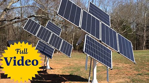 Solar Array | 40% More Power! Our Panels Tracks The Sun