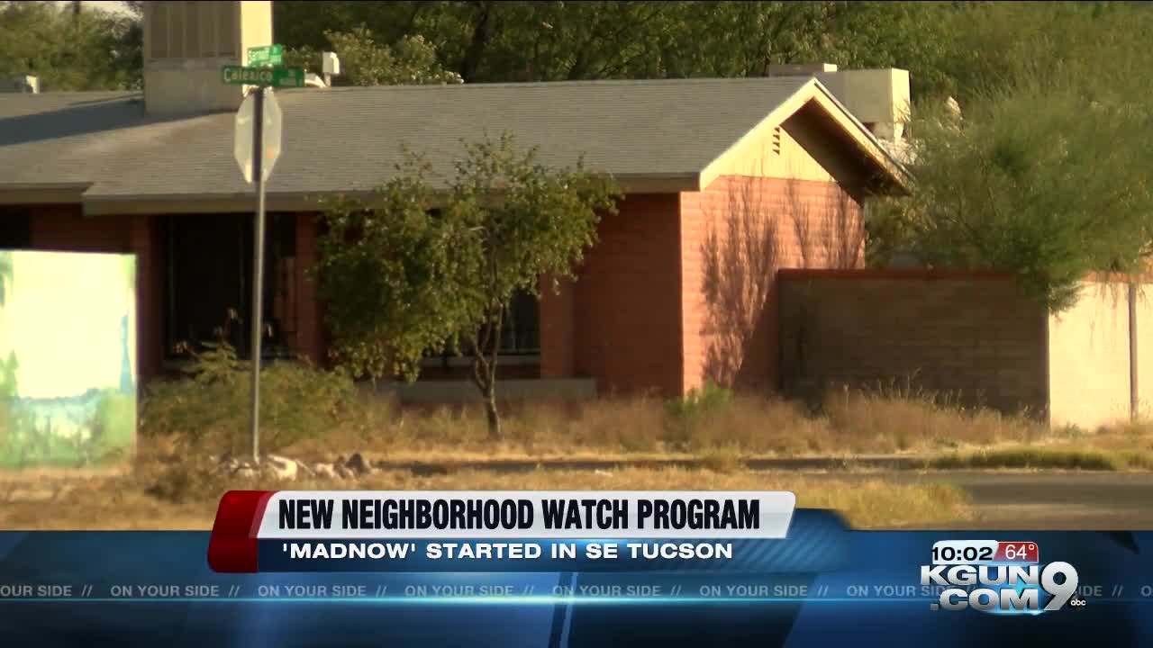 Southeast Tucson man takes new approach to neighborhood watch program