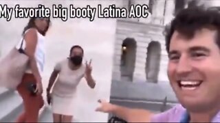 Man Heckles Alexandria Ocasio Cortez on Capitol Steps