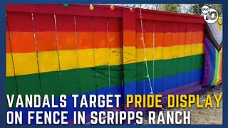 Vandals target Pride fence display in Scripps Ranch -- again