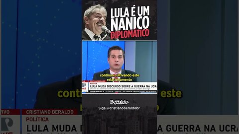 LULA É NANICO DIPLOMÁTICO! #politica #lula #shorts