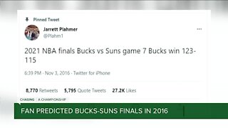 Bucks fan predicted Milwaukee-Phoenix NBA Finals all the way back in 2016