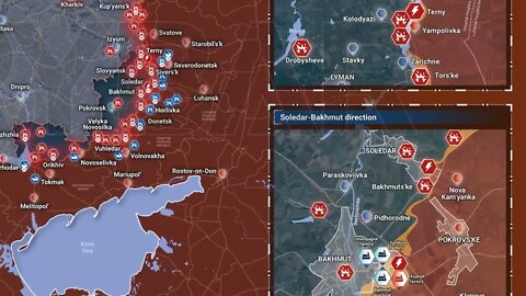 Ukraine War Update Rybar Map for October 20 - 21, 2022 Kharkiv, Starobelsk, Soledar, Zaporozhye