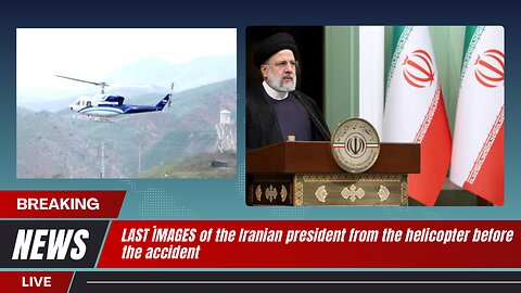 LAST İMAGES of the Iranian president from the helicopter before the accident