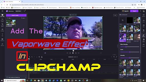 Add The Vaporwave Effect In Clipchamp