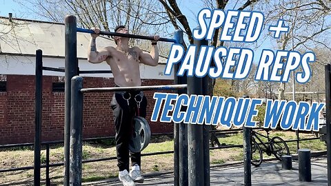 REFINING MY WEIGHTED PULL UP TECHNIQUE | SPEED PULLS 8X3 WITH PAUSES