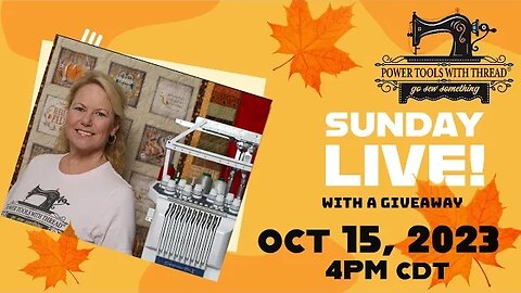 Join Me for a Sunday Live! Great Stuff & a Giveaway! Oct 15, 23 at 4pm Central