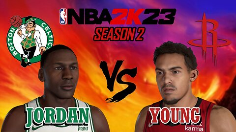 Michael Jordan vs Trae Young - Boston Celtics vs Houston Rockets - Season 2: Game 34