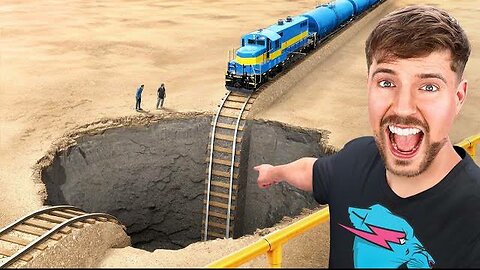 Train Vs Giant Pit