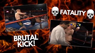Near Fatal MMA Kick - Whacked Out TV