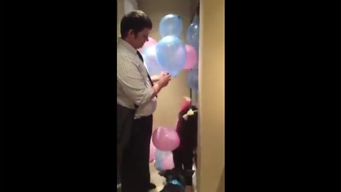 This Woman Uses Over 120 Balloons For a Fascinating Gender Reveal