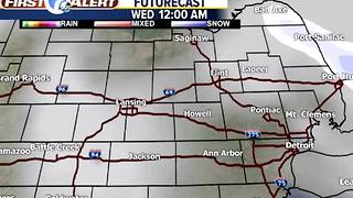 Snow showers Tuesday