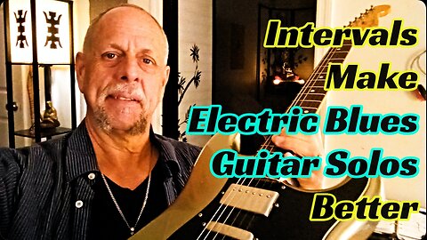 Use Intervals Instead of Playing Scale Lines For Blues Guitar Solos - Brian Kloby Guitar