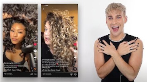 Hairdresser Reacts To Curly Girl Hair Routines