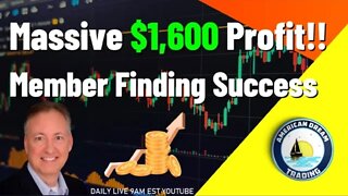 Massive $1,600 Profit Member Finding Success Stock Market