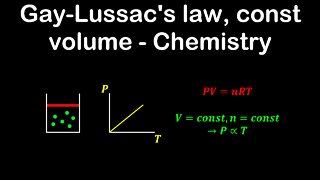 Gay Lussac's law, ideal gas, constant volume - Chemistry