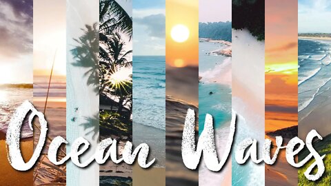 Peaceful Ocean Waves (Slide Show) - White Noise Sounds for Sleep, Study, Rest...