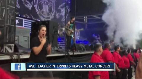 Sign language interpreter at concert grabs national attention