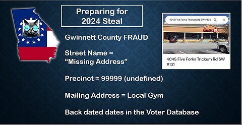Gwinnett County Inserting Phantoms at "Missing Address" street