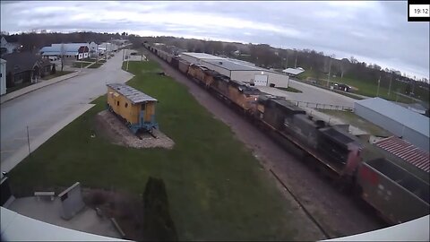 WB UP Empty Coal with UP 6318 SP Paint at Belle Plaine and Carroll, IA on May 1, 2022