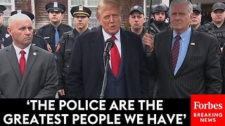 BREAKING NEWS: Trump Demands Return To 'Law And Order' At Wake Of Fallen NYPD Officer