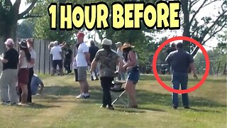 MYSTERIOUS MAN CAUGHT ON VIDEO CLEARING WAY FOR TRUMP SHOOTER ⚠️