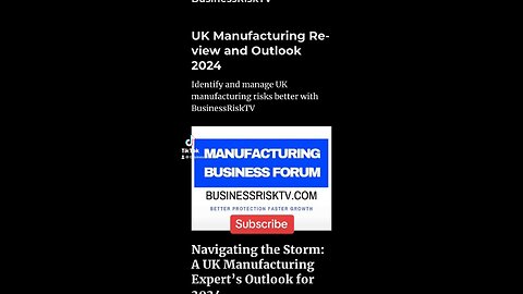Navigating the Storm: A UK Manufacturing Expert’s Outlook for 2024