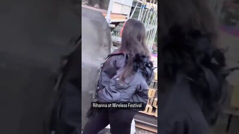 Rihanna pulled up to wirelessfest alongside Asap Rocky who was headlining the show