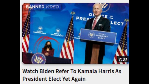 Watch Biden Refer To Kamala Harris As President Elect Yet Again