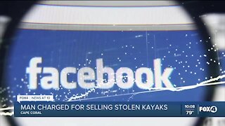 Man attempts to sell stolen kayaks online